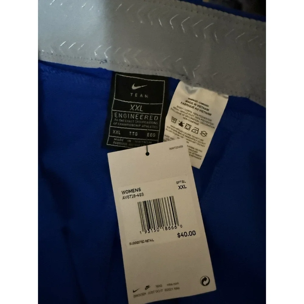 Nike Team Vapor Women's Softball Pants‎ XXL Royal Blue Knicker NWT